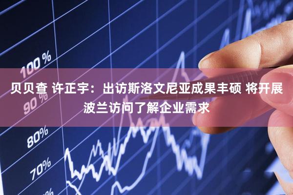 贝贝查 许正宇：出访斯洛文尼亚成果丰硕 将开展波兰访问了解企业需求